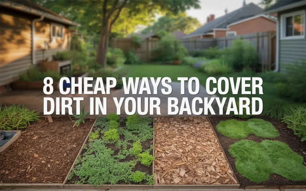 8 Cheap Ways to Cover Dirt in Your Backyard