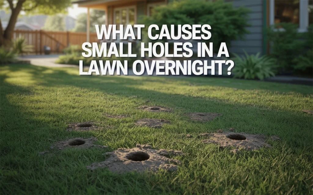 What Causes Small Holes in a Lawn Overnight?